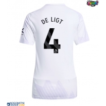 Ženski Nogometni dresi Manchester United Matthijs de Ligt #4 Gostujoči 2025-26 Kratek Rokav